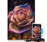 El Rompecabezas La Rosa del Universo para Adolescentes, 1000 Piezas Mejora la Memoria, relájate, Bordes precisos, Regalo increíble 38x26cm