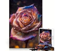 El Rompecabezas La Rosa del Universo para Adolescentes, 1000 Piezas Mejora la Memoria, relájate, Bordes precisos, Regalo increíble 38x26cm