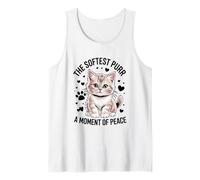 El ronroneo más suave A Moment Of Peace Cat Lover Feline Pet Meow Camiseta sin Mangas
