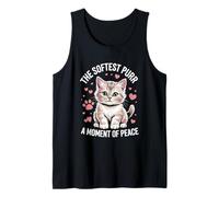 El ronroneo más suave A Moment Of Peace Cat Lover Feline Pet Meow Camiseta sin Mangas