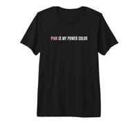 El Rosa es mi Identidad de liderazgo Femenino de Color de Poder Camiseta Premium