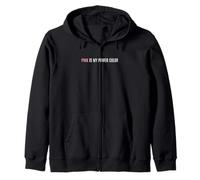 El Rosa es mi Identidad de liderazgo Femenino de Color de Poder Sudadera con Capucha