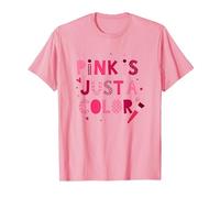 El Rosa es Solo un Color: Arte tipográfico lúdico Camiseta, Hombre, Rosado, XXL