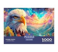 El Rostro del águila domina un Paisaje montañoso Colorido Puzzle De 1000 Piezas águila Educativo Y Desafiante para Niños Y Adultos 52x38cm/1000pcs