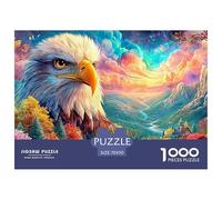 El Rostro del águila domina un Paisaje montañoso Colorido Puzzle De 1000 Piezas águila Juguete Educativo para Niños A Partir De 12 Años Y Adultos 70x50cm/1000pcs