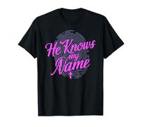 Él Sabe mi Nombre Biblia Dios religioso Jesús Isaías 43:1 Orar Camiseta