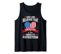 El sacrificio es el pináculo del patriotismo Camiseta sin Mangas
