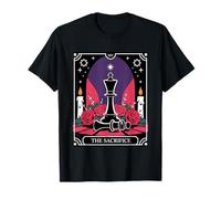 El sacrificio XIV gótico tarot jugador de ajedrez Camiseta