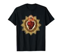 El Sagrado Corazón de Jesús Icono Católico Camiseta