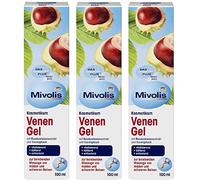 El saludable Plus (Mivolis) Venengel (3 unidades) revitalizante + refrescante, sin gluten, vegano, vegetariano, 03 x 100 ml