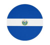 El Salvador - Alfombrilla redonda para mouse, juego de trabajo de 8 pulgadas, base de goma antideslizante, ideal para oficina y juegos, alfombrilla de mouse de escritorio