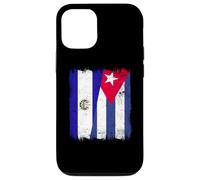 El Salvador Cuba Media Bandera Patrimonio Cubano Salvadoreño Carcasa para iPhone 12/12 Pro