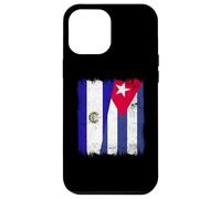 El Salvador Cuba Media Bandera Patrimonio Cubano Salvadoreño Carcasa para iPhone 12 Pro MAX