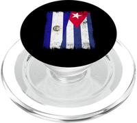 El Salvador Cuba Media Bandera Patrimonio Cubano Salvadoreño PopSockets PopGrip para MagSafe