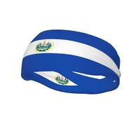 El Salvador - Diadema deportiva que absorbe el sudor, elegante diadema de tenis, perfecta para correr, baloncesto, yoga y fitness.