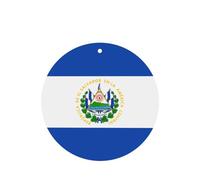 El Salvador - Juego de 4 ambientadores para automóvil, tarjetas colgantes perfumadas de lavanda para el interior del vehículo, decoración de fragancia impresa de doble cara para el armario del coche y