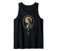 El Santo Rosario - Virgen María Oración - Católico Camiseta sin Mangas