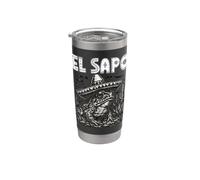 EL SAPO Rana Mexicana del Desierto Sonora Curación Espiritualidad Yoga Vaso térmico de acero inoxidable de doble pared