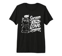 El Sarcasmo es mi Lenguaje de Amor Gato Camiseta Premium