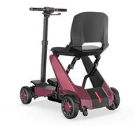 El Scooter Eléctrico De Cuatro Ruedas De Aleación De Aluminio Ultraligero Inteligente Plegable con Control Remoto para Teléfono Móvil para Personas Mayores Se Puede Llevar En Aviones Red