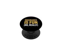 El Seguro es Divertido No es Realmente Divertido Decir sarcástico PopSockets PopGrip Adhesivo