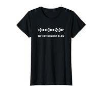 El Senderismo es mi Plan de jubilación Camiseta gráfica económica, Mujer, Negro, M