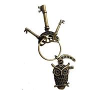 El Sendero, Sano y Natural Llavero Amuleto Buho de la Suerte y Estudios (Completo, Preparado y ritualizado