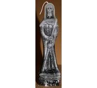 El Sendero, Sano y Natural Vela Forma San la Muerte 17 cm (Negra)