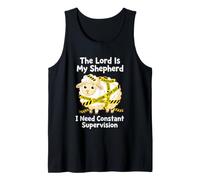 El Señor Cristiano es mi Pastor Necesito supervisión, Estudio bíblico Camiseta sin Mangas