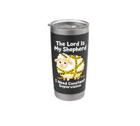 El Señor cristiano es mi pastor Necesito supervisión, estudio bíblico Vaso térmico de acero inoxidable de doble pared