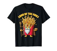 El Señor de las Papas Fritas Comida Rápida Reino Divertido Hamburguesa y Papas Fritas Camiseta