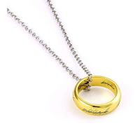 El Señor de los Anillos El Anillo Único Unisex Collar Dorado/Plateado Dorado