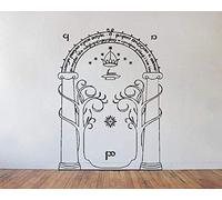 El Señor De Los Anillos Etiqueta De La Pared: Moria Black Lightning Door Art Wall Decal Pintura Interior 50 * 70Cm