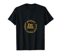 El Señor de los Anillos One Ring Script Classic LOTR Movie Logo Camiseta