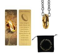 Pack regalo cinereplicas el señor de los anillos marcapaginas metal y anillo único
