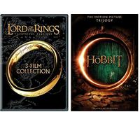 El Señor de los Anillos Trilogía & La trilogía Hobbit 9 DVD Set de pantalla ancha