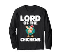 El señor de los Pollos Chicken Whisperer Chicken Cart Manga Larga