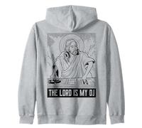 El Señor es mi DJ - Techno Jesus Lord Lustiges DJ Retro Rave Sudadera con Capucha
