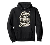 El Señor Es Mi Escudo Salmo 28:7 Versículo de la Biblia Sudadera con Capucha