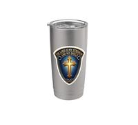 El Señor Es Mi Fuerza Y Mi Escudo Versículo Cristiano de la Vaso térmico de acero inoxidable de doble pared