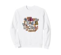 El Señor es Mi Luz Salmo 27:1 Diseño de Las Escrituras Cristianas Sudadera
