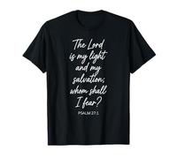 El Señor es mi luz y mi salvación Escritura Salmo 27:1 Camiseta