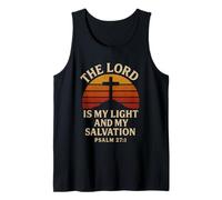 El Señor es mi luz y mi salvación Salmo 27:1 Cristiano Camiseta sin Mangas