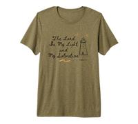 El Señor Es Mi Luz Y Mi Salvación Salmo 27:1 Fe Bíblica Camiseta Premium