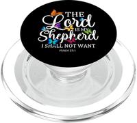 El Señor es Mi Pastor Arte Mariposa - Salmo 23:1 Religioso PopSockets PopGrip para MagSafe