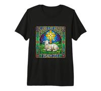 El Señor es Mi Pastor Christian Faith Vitral Camiseta Premium