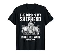 El Señor Es Mi Pastor Cristiano Biblia Verso Arte Salmo 23 1 Camiseta