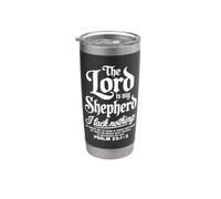 El Señor es mi Pastor, nada me falta Mensaje Espiritual Vaso térmico de acero inoxidable de doble pared