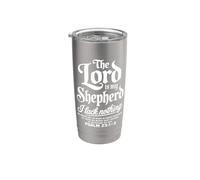 El Señor es mi Pastor, nada me falta Mensaje Espiritual Vaso térmico de acero inoxidable de doble pared