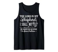 El Señor es mi Pastor; Nada me faltará - Cita de fe Camiseta sin Mangas